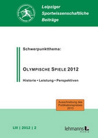 Abbildung von: Leipziger Sportwissenschaftliche Beiträge - Lehmanns Media