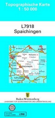 Abbildung von: L7918 Spaichingen - Landesamt für Geoinformation und Landentwicklung Baden-Württemberg (LGL)