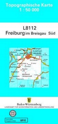 Abbildung von: L8112 Freiburg im Breisgau Süd - Landesamt für Geoinformation und Landentwicklung Baden-Württemberg (LGL)