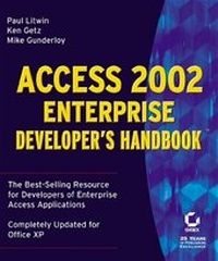 Abbildung von: Access 2002 Enterprise Developer's Handbook - Sybex Inc.,U.S.