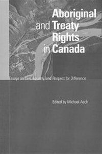 Enlarge image Cover: Aboriginal and Treaty Rights in Canada - University of British Columbia Press