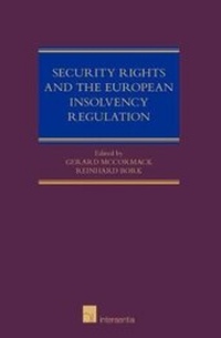 Enlarge image Cover: Security Rights and the European Insolvency Regulation - Intersentia Ltd