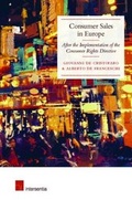 Cover: Consumer Sales in Europe - Intersentia Ltd