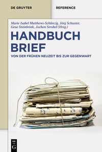 Enlarge image Cover: Handbuch Brief - De Gruyter