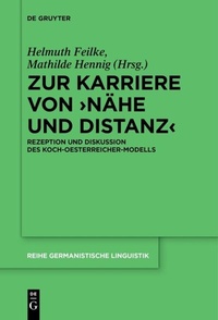 Abbildung von: Zur Karriere von >Nähe und Distanz< - De Gruyter