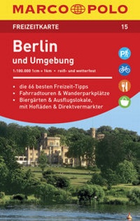 Abbildung von: MARCO POLO Freizeitkarte Blatt 15 Berlin und Umgebung 1:100 000 - MAIRDUMONT