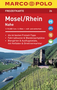 Abbildung von: MARCO POLO Freizeitkarte Blatt 26 Mosel, Rhein, Nahe 1:115 000 - MAIRDUMONT