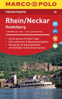 Abbildung von: MARCO POLO Freizeitkarte Blatt 35 Rhein, Neckar, Heidelberg 1:100 000 - MAIRDUMONT