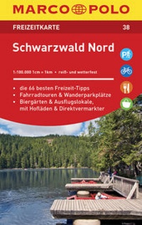 Abbildung von: MARCO POLO Freizeitkarte Blatt 38 Schwarzwald Nord 1:100 000 - MAIRDUMONT