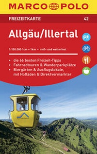 Abbildung von: MARCO POLO Freizeitkarte Blatt 42 Allgäu, Illertal 1:100 000 - MAIRDUMONT