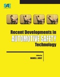 Cover: Recent Developments in Automotive Safety Technology - SAE International
