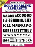 Cover: Ready-To-Use Bold Headline Alphabets - Dover Publications Inc.