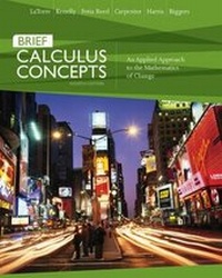 Abbildung von: Calculus Concepts : An Applied Approach to the Mathematics of Change, Brief Edition - Houghton Mifflin