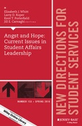 Cover: Angst and Hope - Jossey-Bass