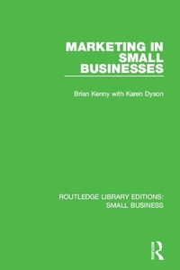 Enlarge image Cover: Marketing in Small Businesses - Routledge