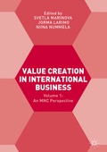 Cover: Value Creation in International Business - Palgrave Macmillan