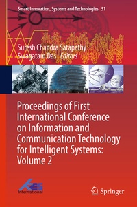 Enlarge image Cover: Proceedings of First International Conference on Information and Communication Technology for Intelligent Systems: Volume 2 - Springer