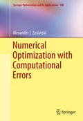 Cover: Numerical Optimization with Computational Errors - Springer