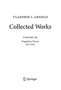Cover: Vladimir Arnold - Collected Works - Springer