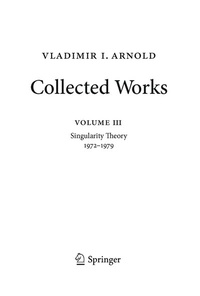 Abbildung von: Vladimir Arnold - Collected Works - Springer