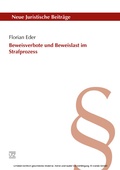Cover: Beweisverbote und Beweislast im Strafprozess - utzverlag