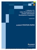 Cover: Industry 4.0, Urban Development and German International Development Cooperation - utzverlag