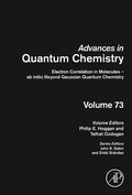 Cover: Electron Correlation in Molecules - ab initio Beyond Gaussian Quantum Chemistry - Academic Press
