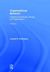 Enlarge image Cover: Organizational Behavior - Routledge