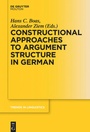 Cover: Constructional Approaches to Syntactic Structures in German - De Gruyter Mouton