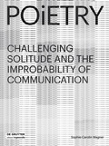 Cover: Poietry - De Gruyter