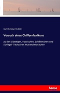 Cover: Versuch eines Chiffernlexikons - Hansebooks
