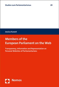 Enlarge image Cover: Members of the European Parliament on the Web - Nomos