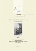 Cover: Le Journal d'Antoine Galland (1646-1715): la periode parisienne. Volume IV: 1714-1715 - Peeters Publishers