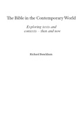 Cover: The Bible in the Contemporary World - SPCK Publishing