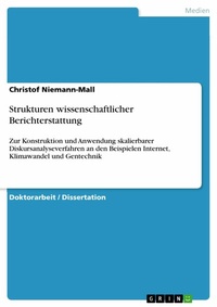 Abbildung von: Strukturen wissenschaftlicher Berichterstattung - GRIN Verlag