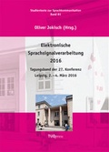 Cover: Elektronische Sprachsignalverarbeitung 2016 - TUDpress
