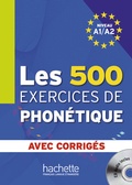 Cover: Les 500 exercices de phon&eacute;tique - Hueber Verlag