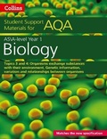 Cover: AQA A Level Biology Year 1 & AS Topics 3 and 4 - Collins
