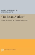 Cover: "To Be an Author" - Princeton University Press