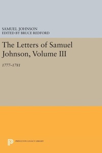 Enlarge image Cover: The Letters of Samuel Johnson, Volume III - Princeton University Press