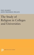Cover: The Study of Religion in Colleges and Universities - Princeton University Press