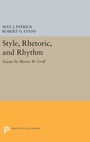 Cover: Style, Rhetoric, and Rhythm - Princeton University Press