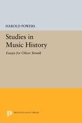 Cover: Studies in Music History - Princeton University Press