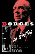 Cover: Borges on Writing (Paper) - ECCO Press