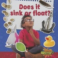 Cover: Does it Sink or Float? - Crabtree Publishing Co,US