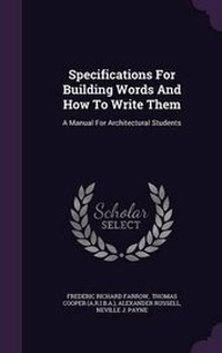Enlarge image Cover: Specifications For Building Words And How To Write Them - Palala Press