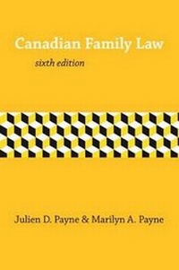 Abbildung von: Canadian Family Law, 6/E - Irwin Law