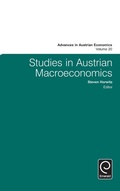 Cover: Studies in Austrian Macroeconomics - Emerald Group Publishing Limited