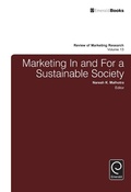 Cover: Marketing In and For a Sustainable Society - Emerald Publishing Limited