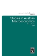 Cover: Studies in Austrian Macroeconomics - Emerald Group Publishing Limited